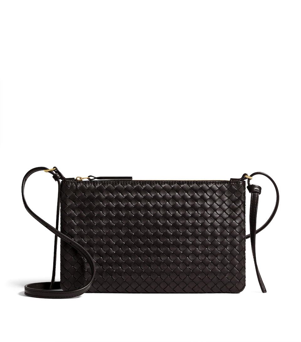 Bottega Veneta Leather Intrecciato Gemellini Shoulder Bag