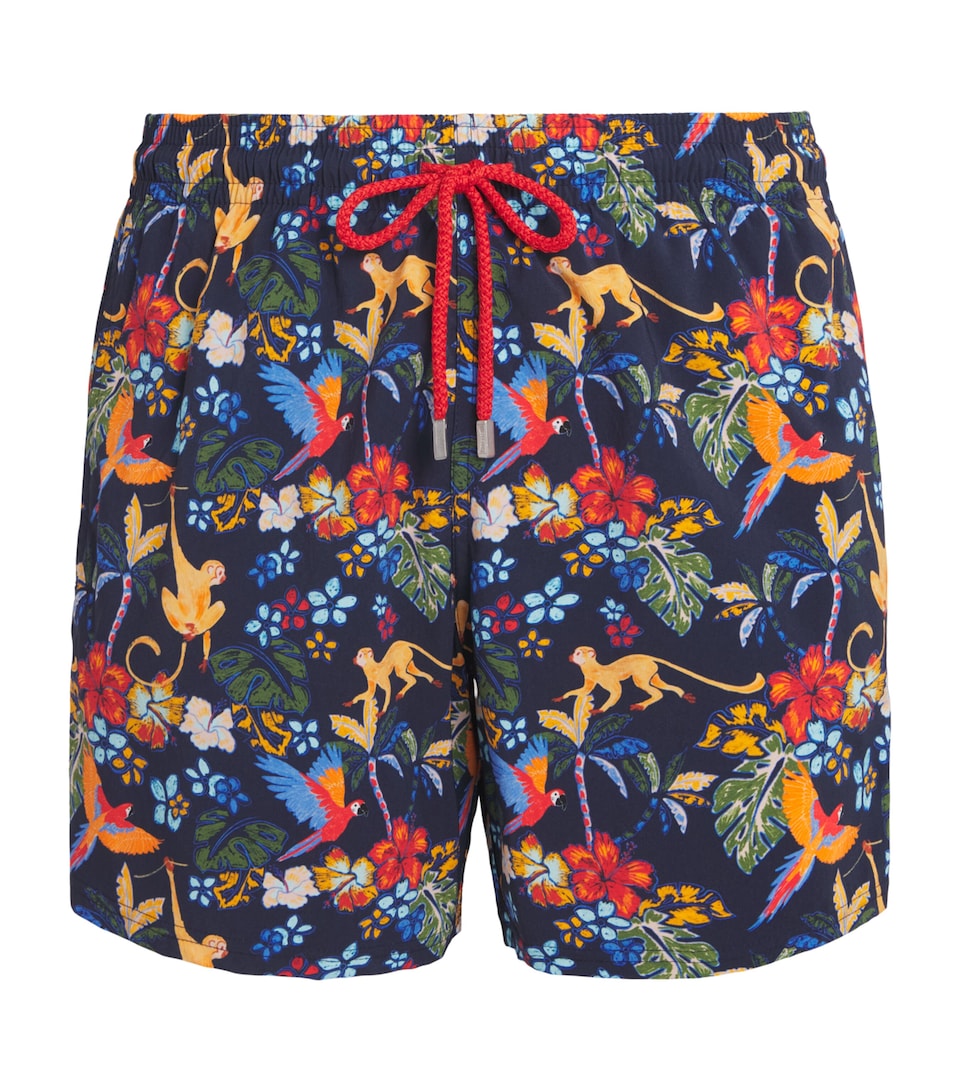 Vilebrequin Mens Moorise Salvado Swim Shorts Bleu Marine