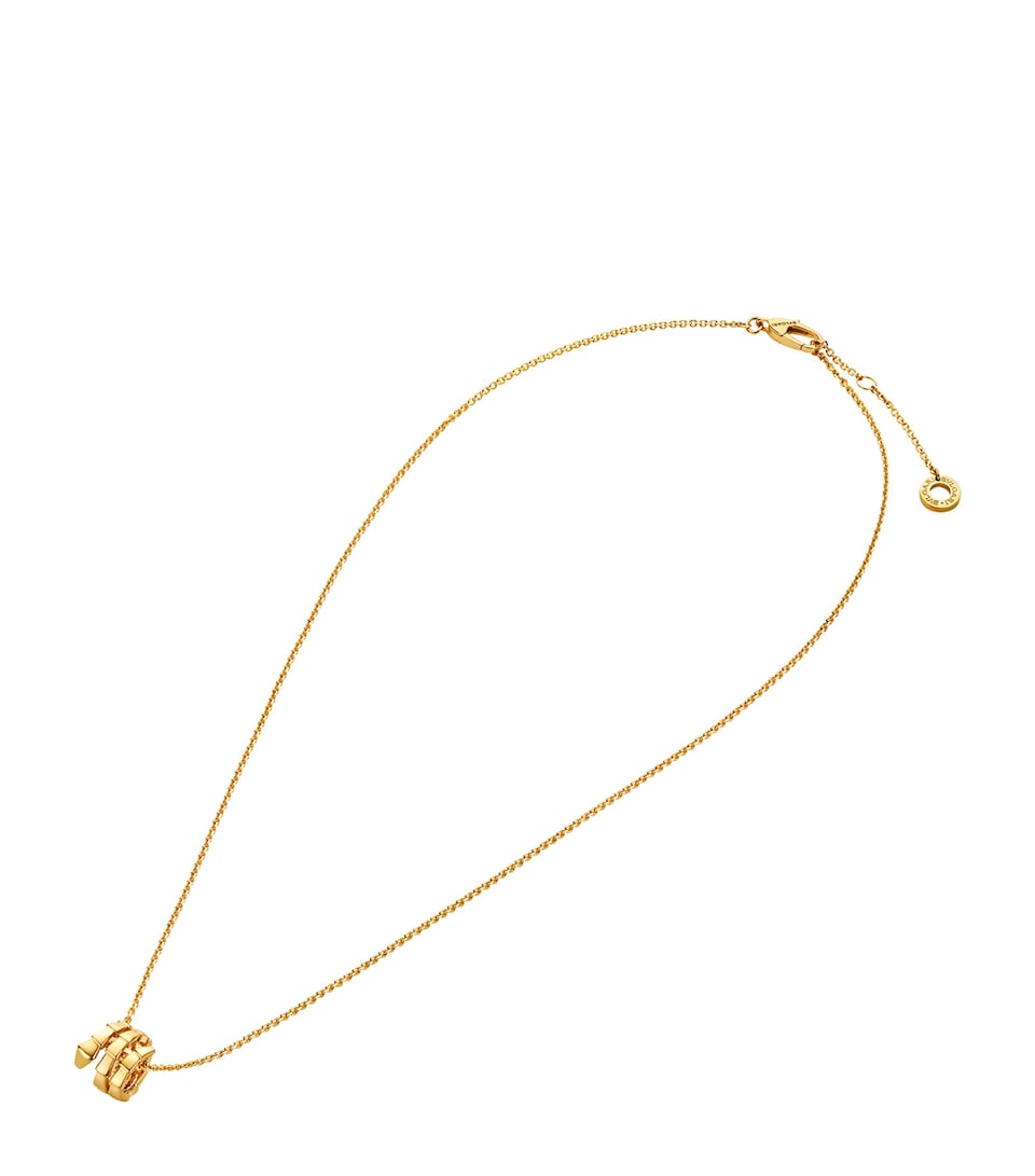Yellow Gold Serpenti Viper Pendant Necklace