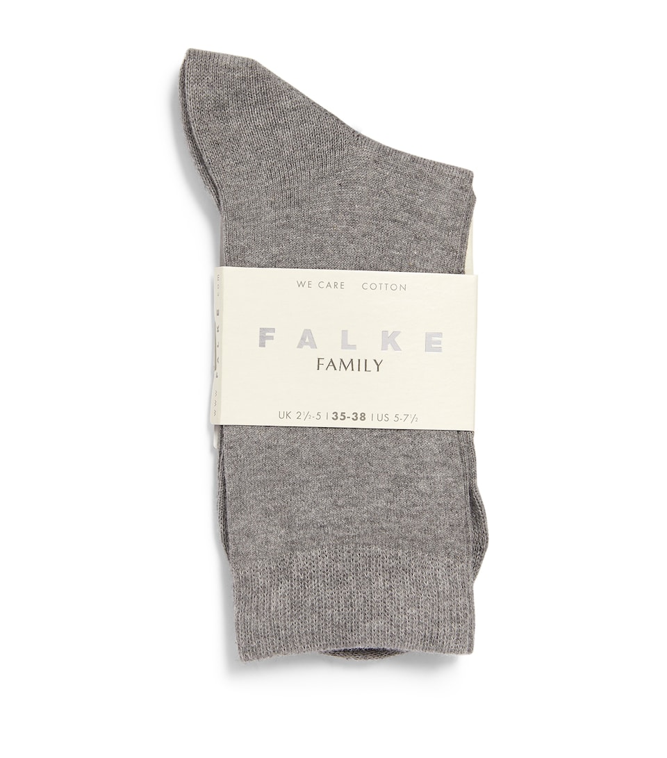 Falke Womens Cotton Family Socks Greymix