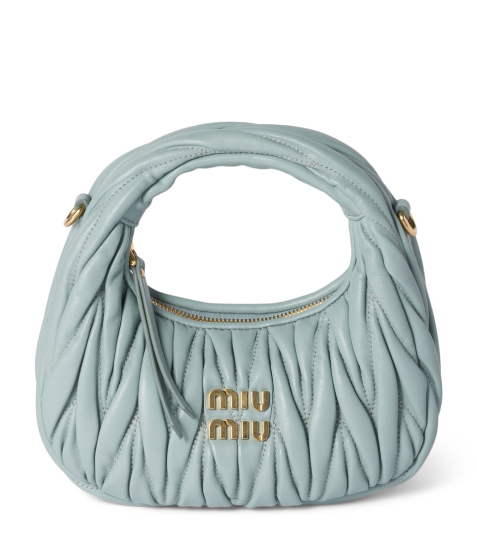 Miu Miu Matelassé Leather Wander Top-Handle Bag