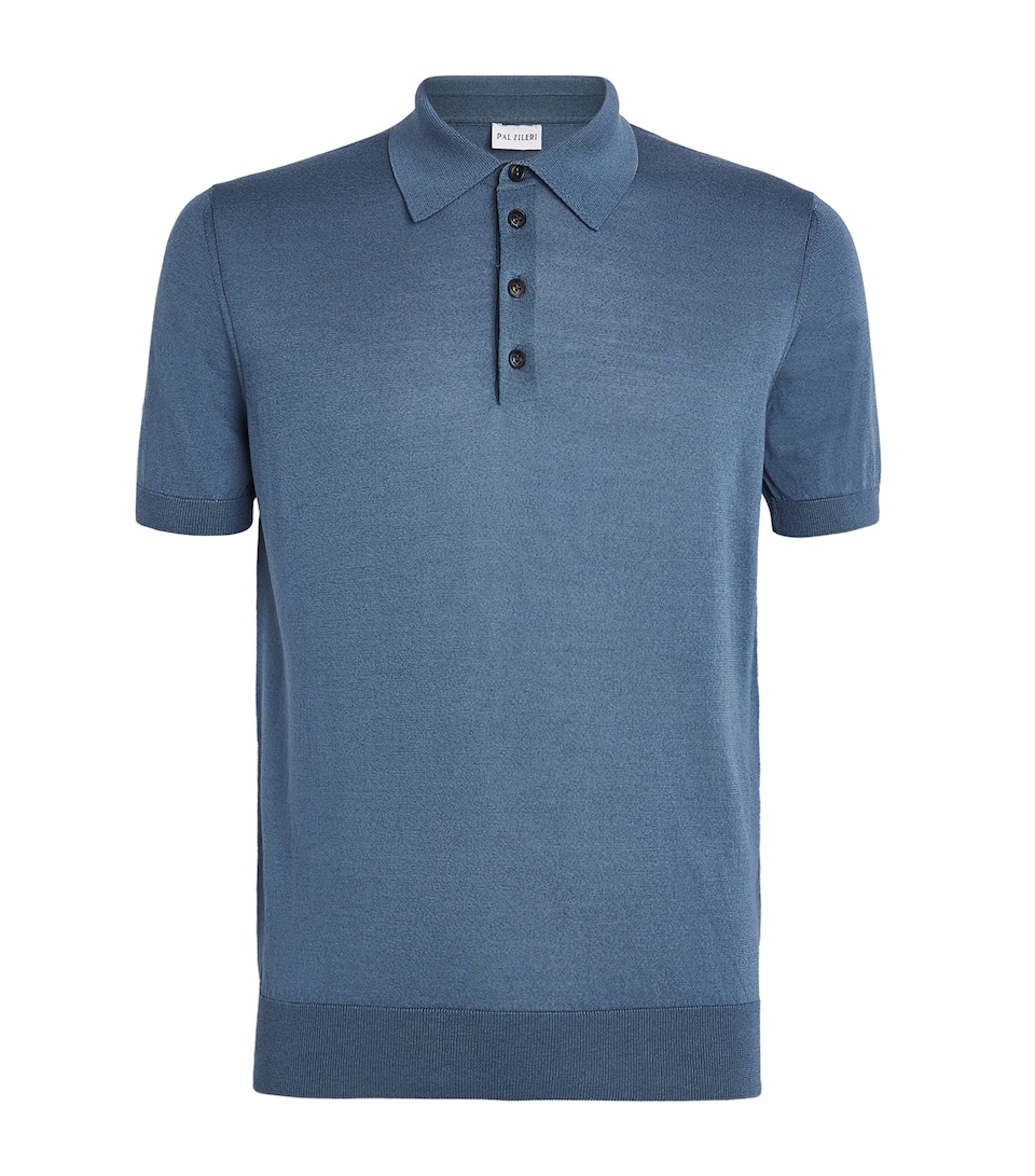 Silk-Cotton Polo Shirt