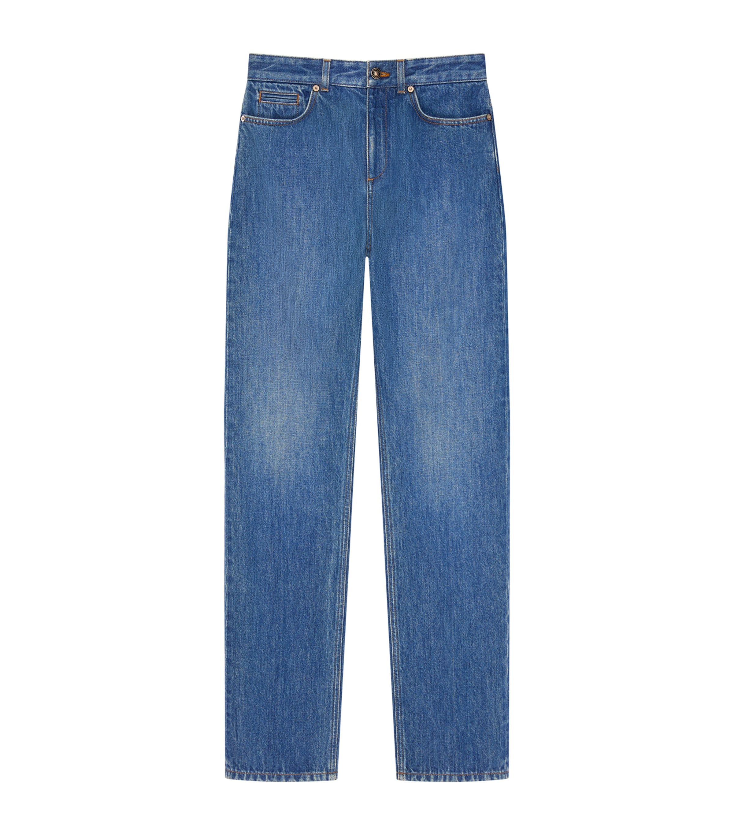 Givenchy Womens Straight-Fit Jeans Medium Blue