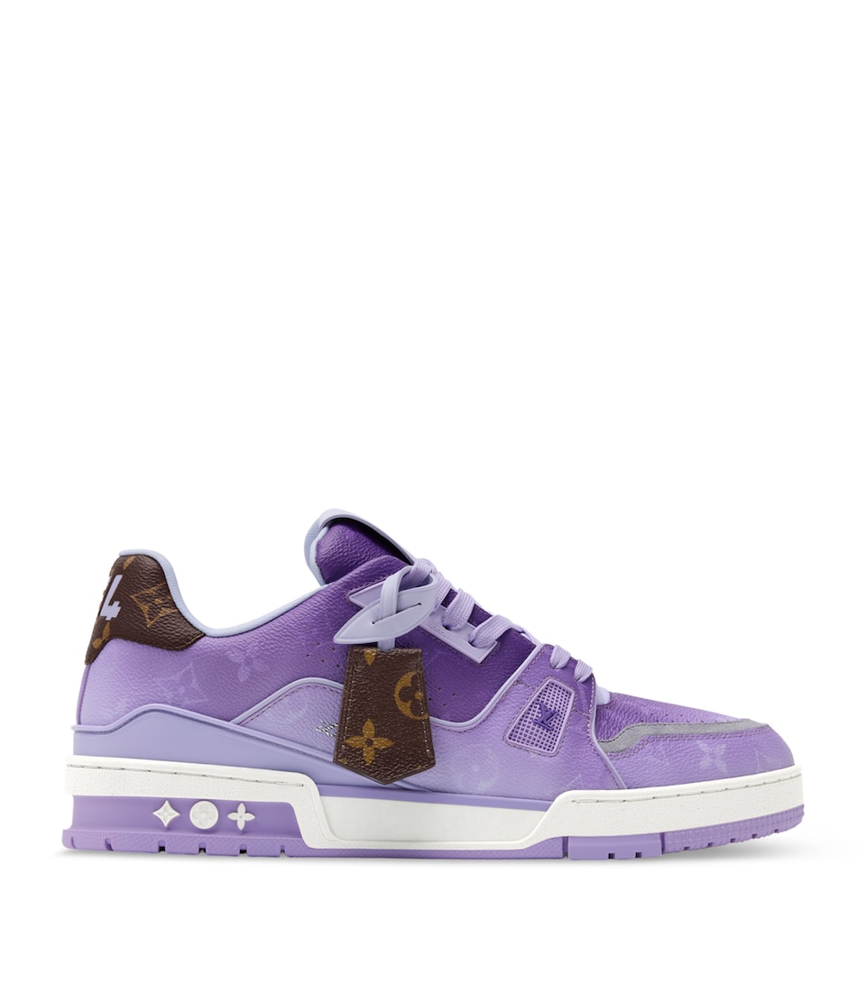 LOUIS VUITTON Leather LV Sneakers Purple Monogram
