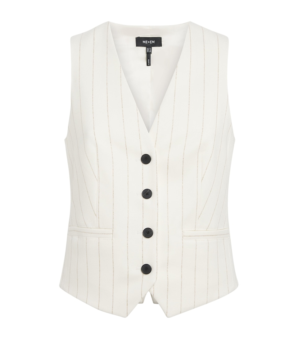 Metallic Pinstripe Waistcoat