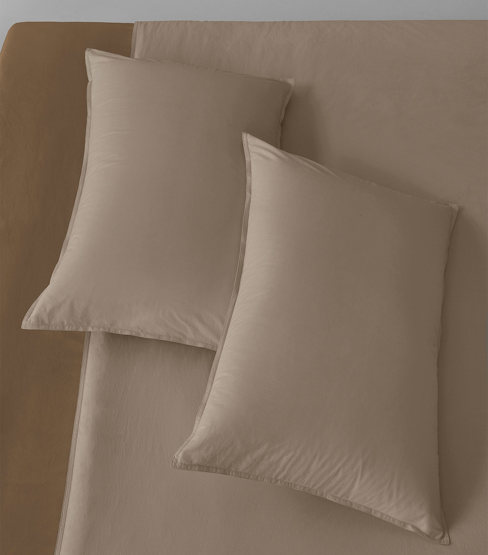 Society Limonta Cotton Nite Pillowcase Pair (50cm x 80cm) Malto