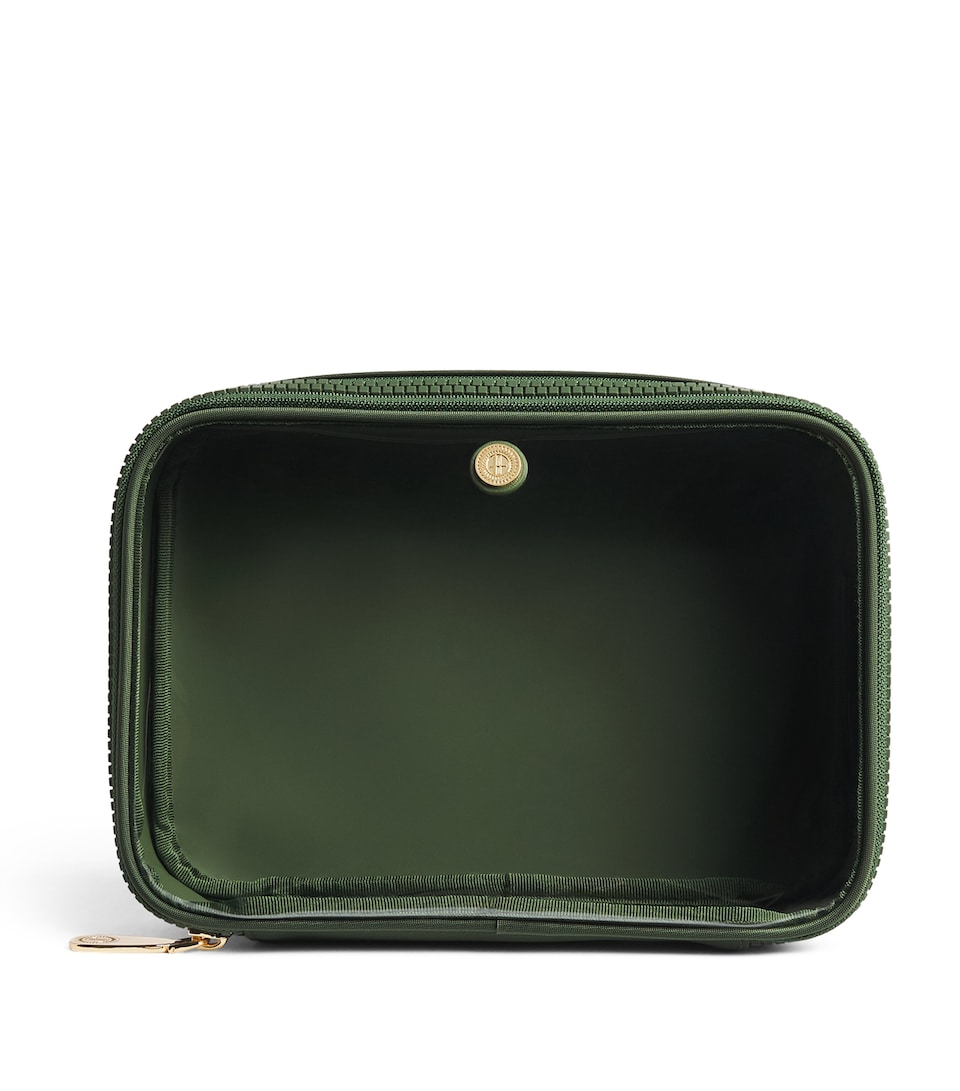 Harrods Clear Cosmetic Bag Green
