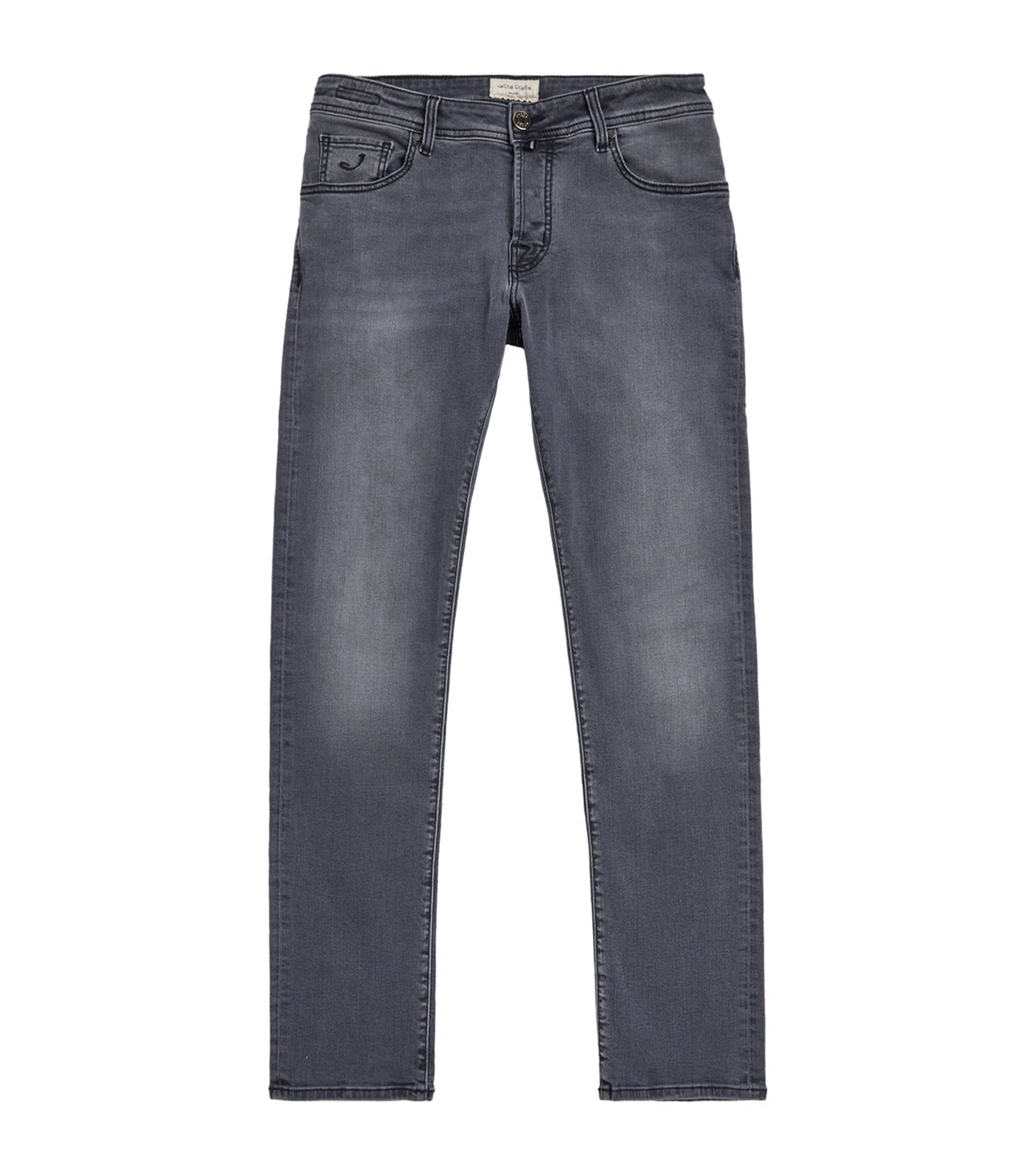 Jacob Cohën Mens Pony Hair-Patch Nick Slim Jeans