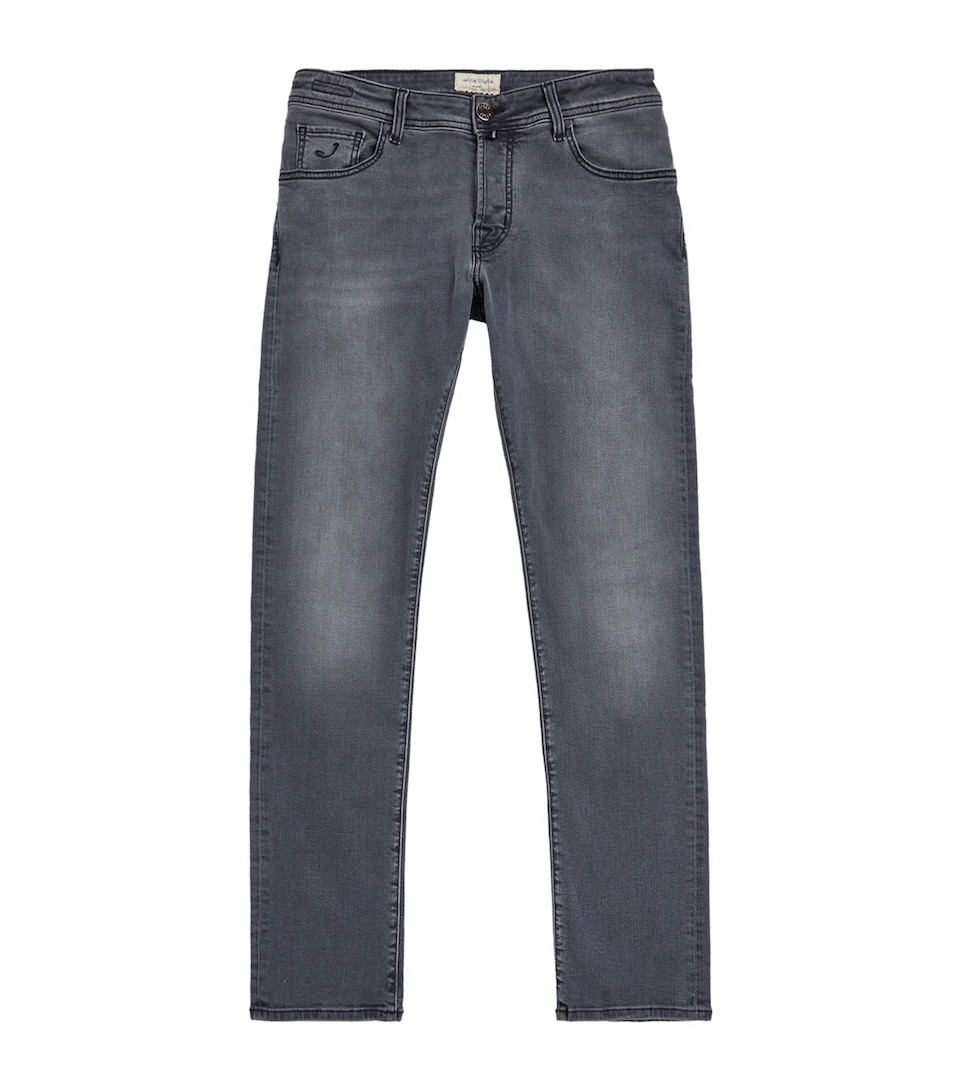 Jacob Cohën Mens Pony Hair-Patch Nick Slim Jeans