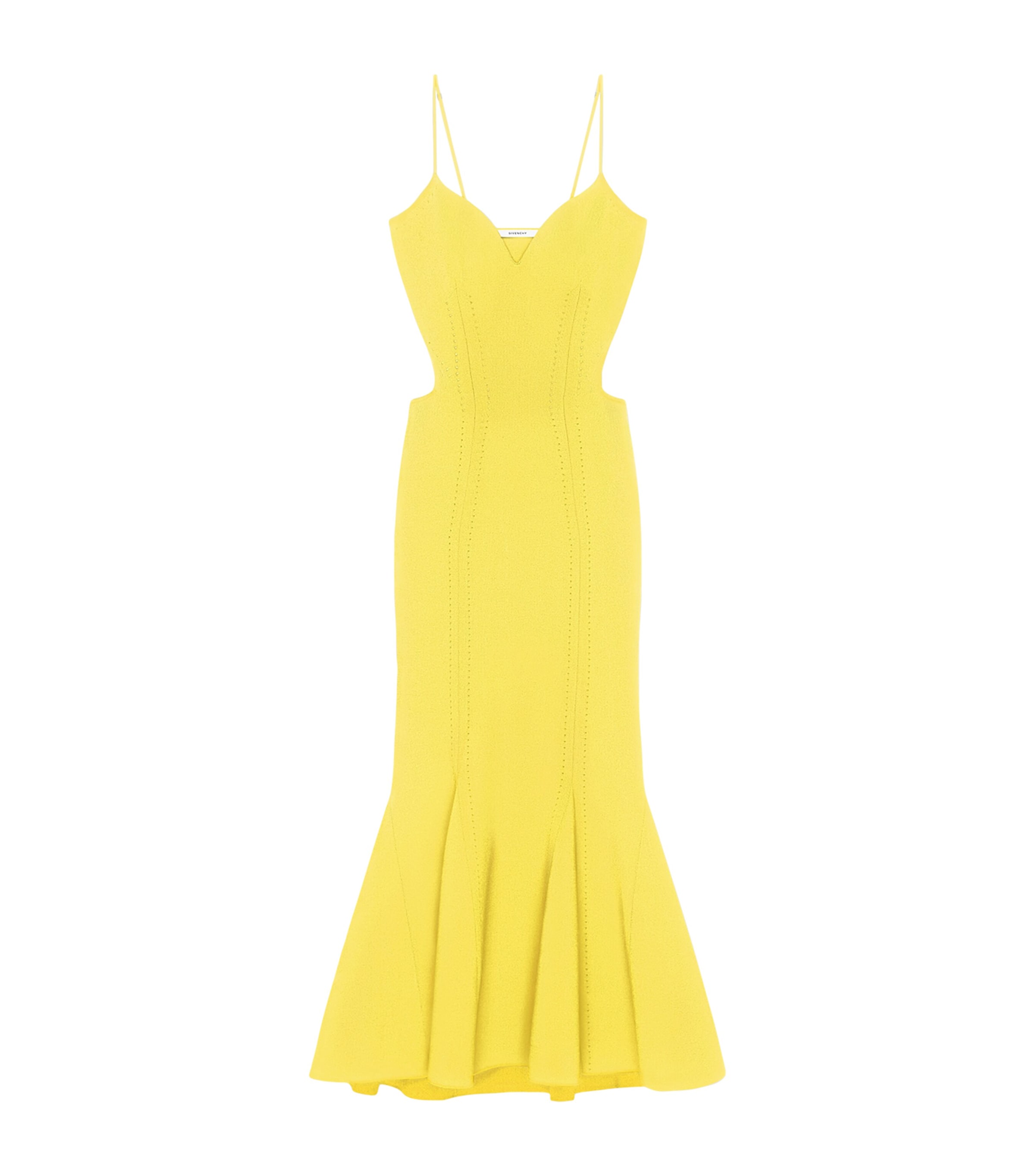 Givenchy Womens Cut-Out Kick-Back Maxi Dress