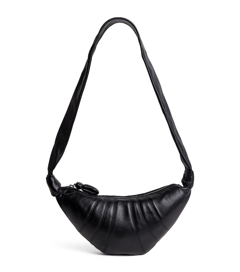 Small Nappa Leather Croissant Cross-Body Bag