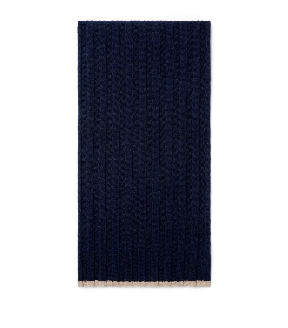 Cashmere Ribbed Scarf