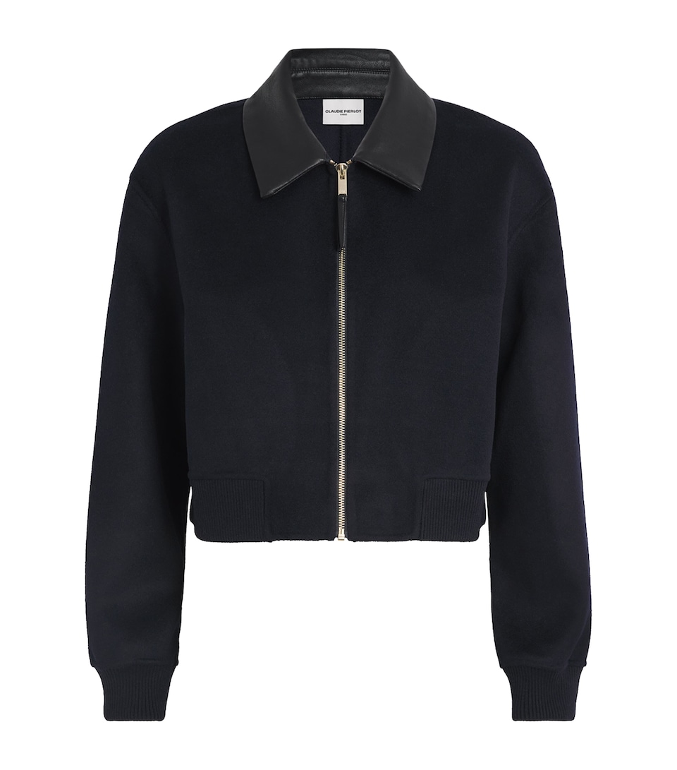 Wool-Blend Collared Jacket
