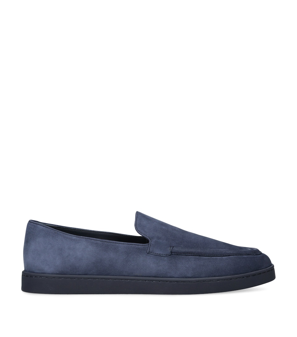 Church's Nubuck Suede Stanley Loafers Navy