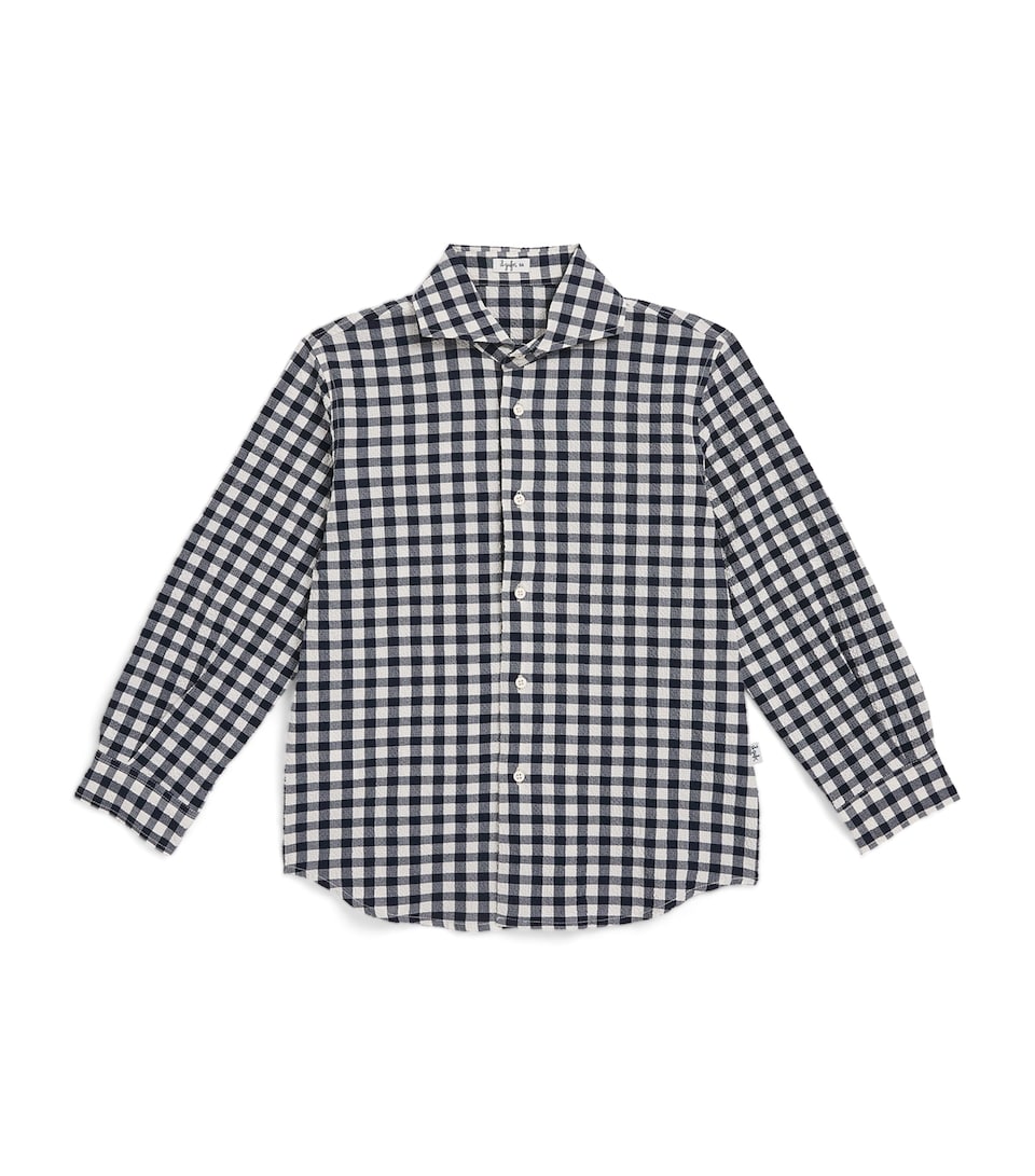 Cotton Gingham Print Shirt (3-12 Years)