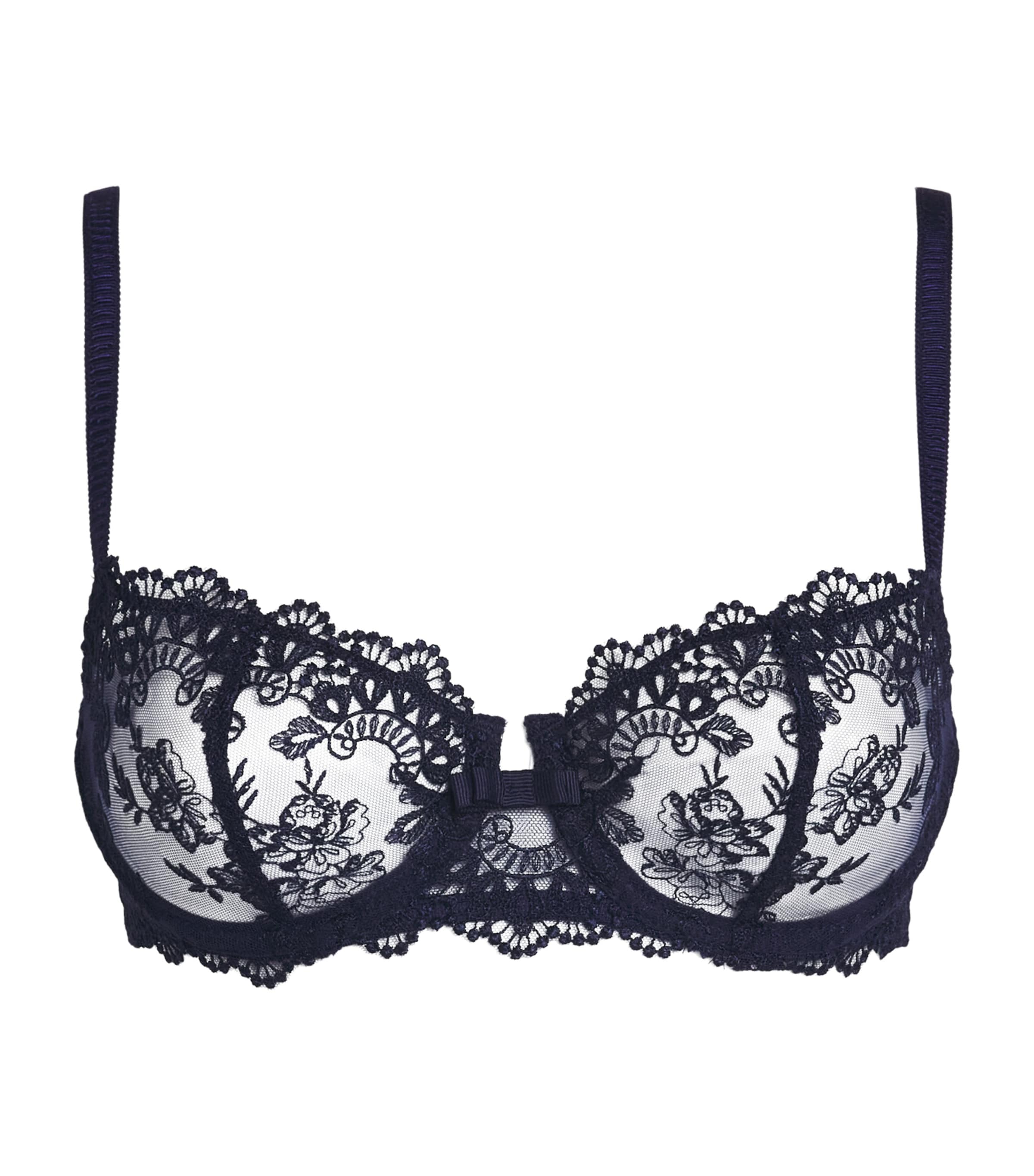Simone Perele Womens Passion Half-Cup Bra Midnight