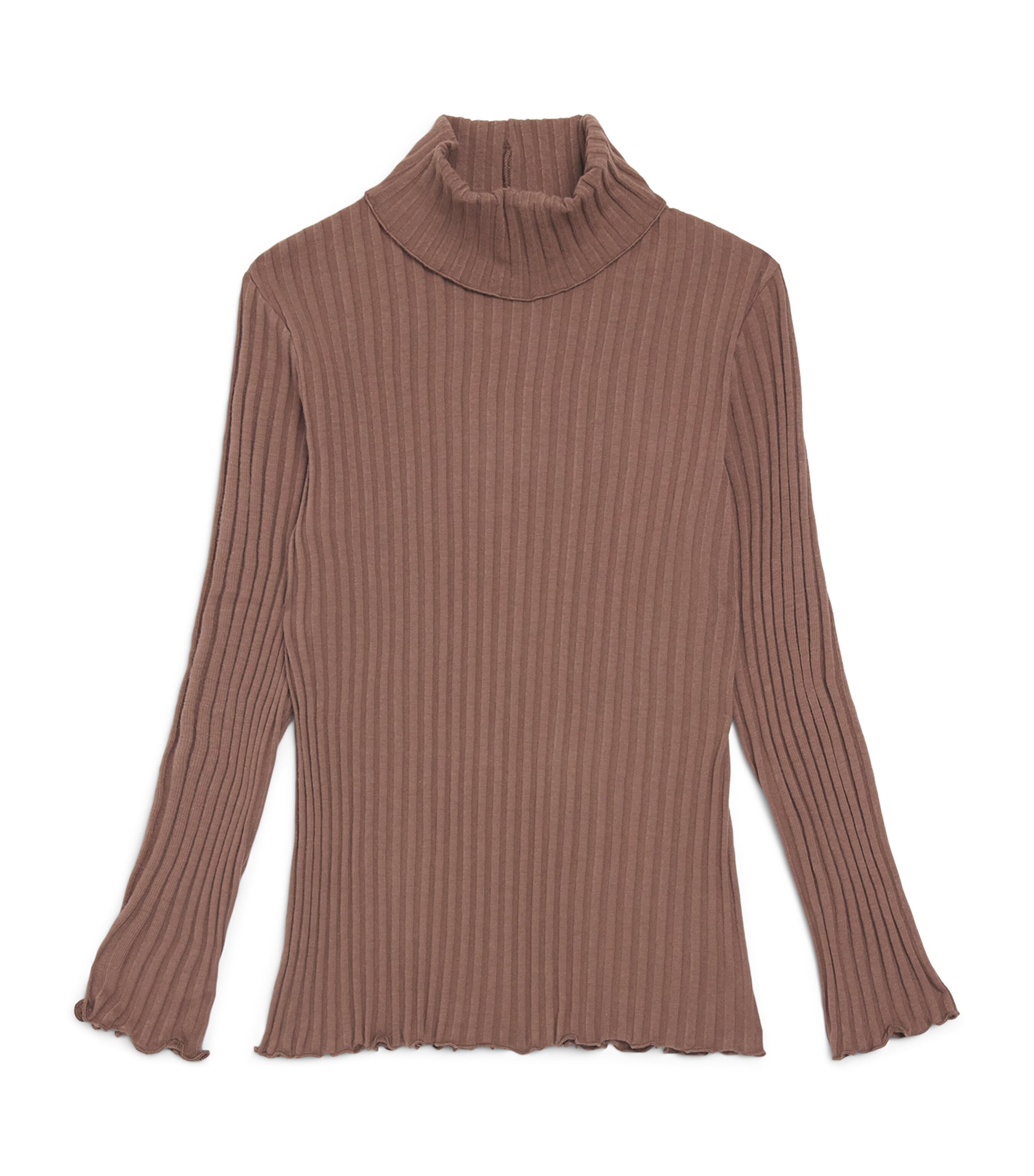 Il Gufo Stretch-Cotton Ribbed T-Shirt (2-14 Years) Cioccolato
