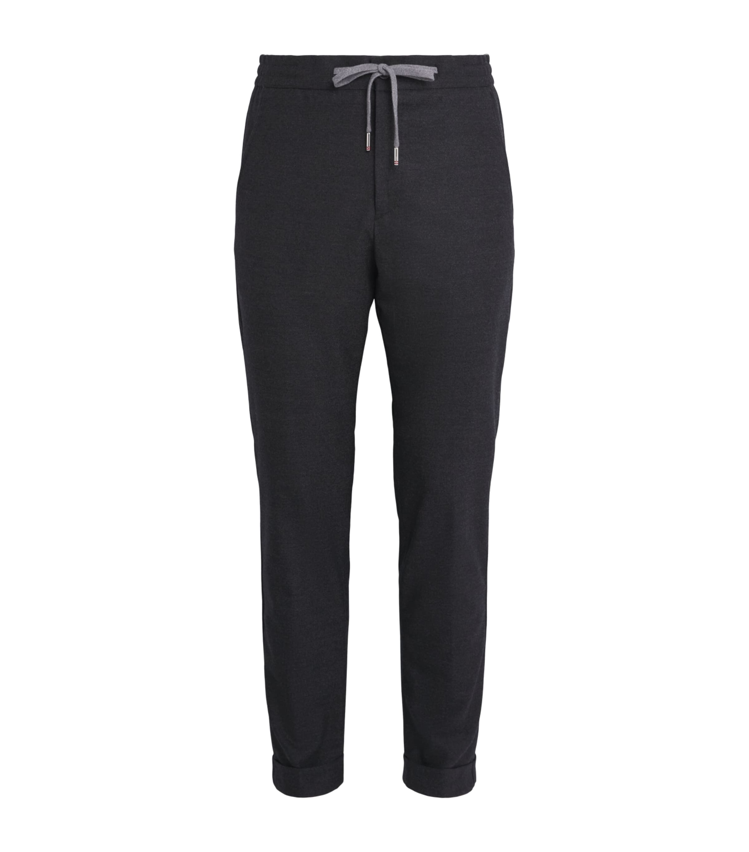 Marco Pescarolo Womens Cashmere Drawstring Trousers Grey