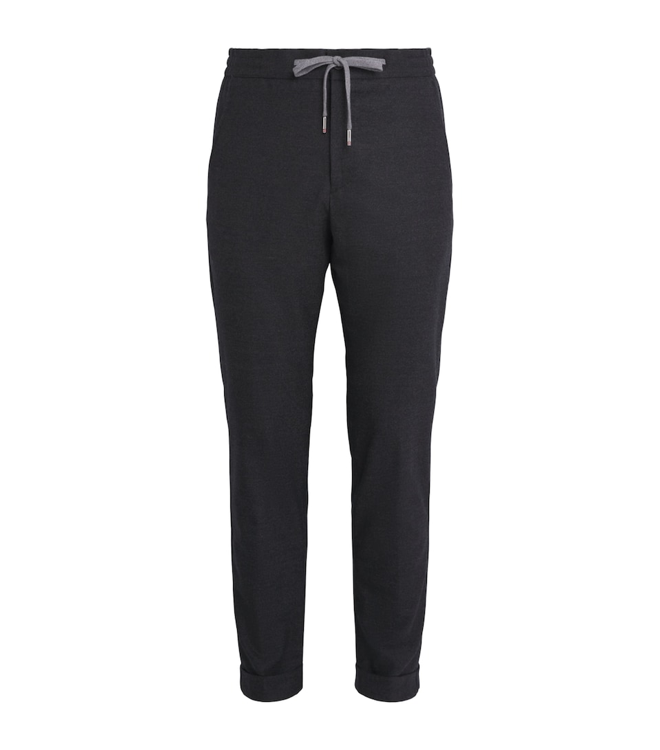 Marco Pescarolo Womens Cashmere Drawstring Trousers Grey