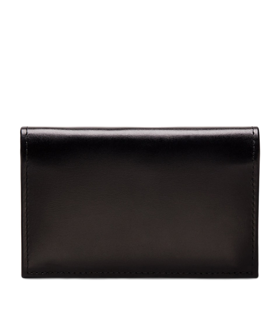 Ettinger Leather Sterling Visiting Card Holder Red