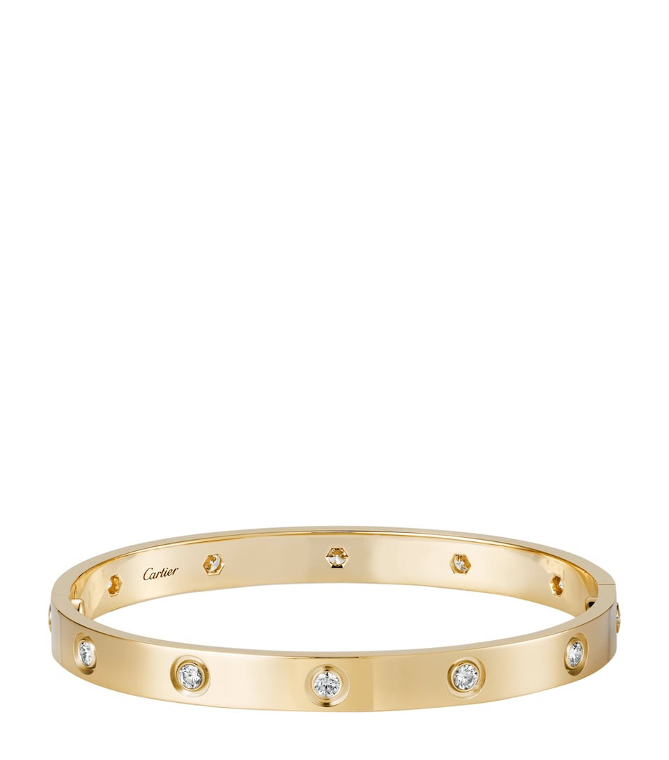Cartier LOVE Classic Yellow Gold 10-Diamond Bracelet Yellow Gold