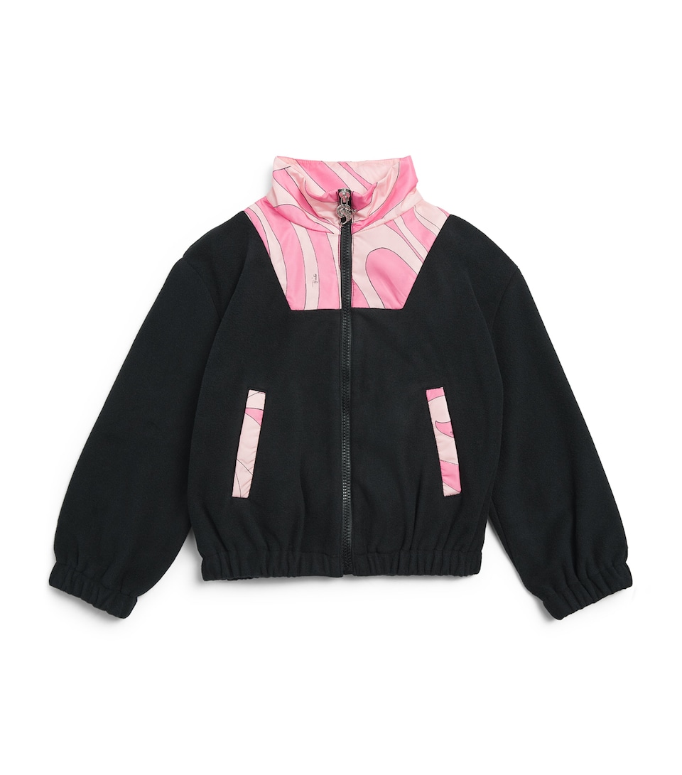 PUCCI Junior Fleece Jacket (4-14 Years) Black/pink