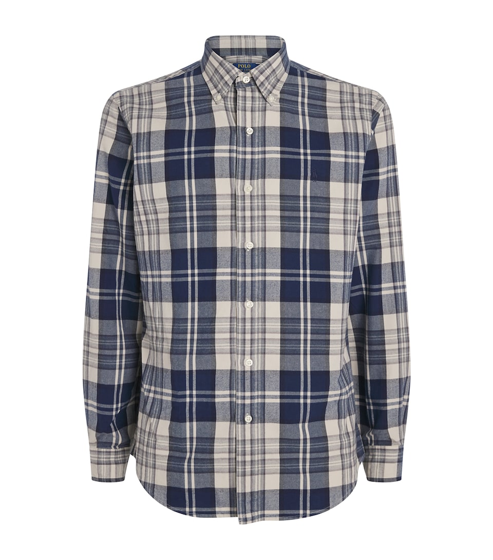 Cotton Brushed Check Oxford Shirt