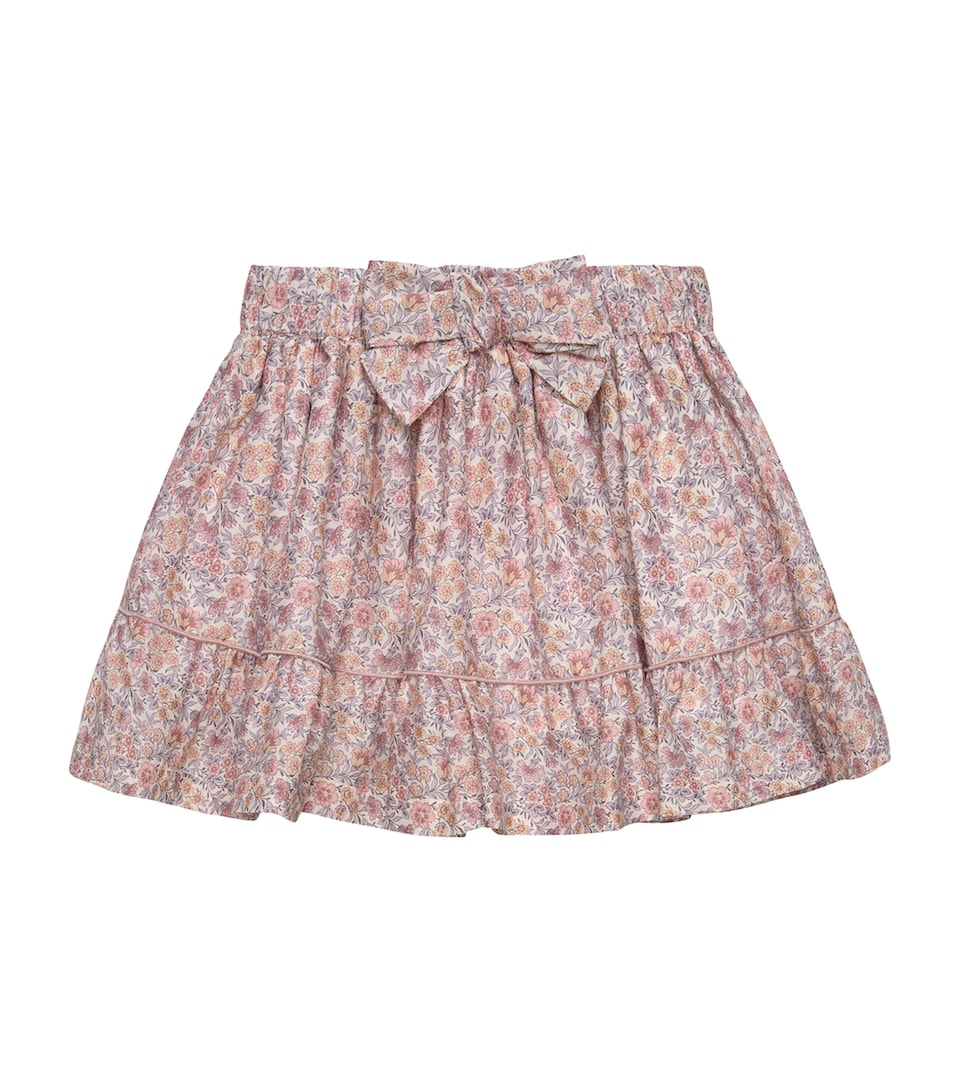 Trotters Cotton Liberty Print Skirt (6-11 Years) Pale Pink