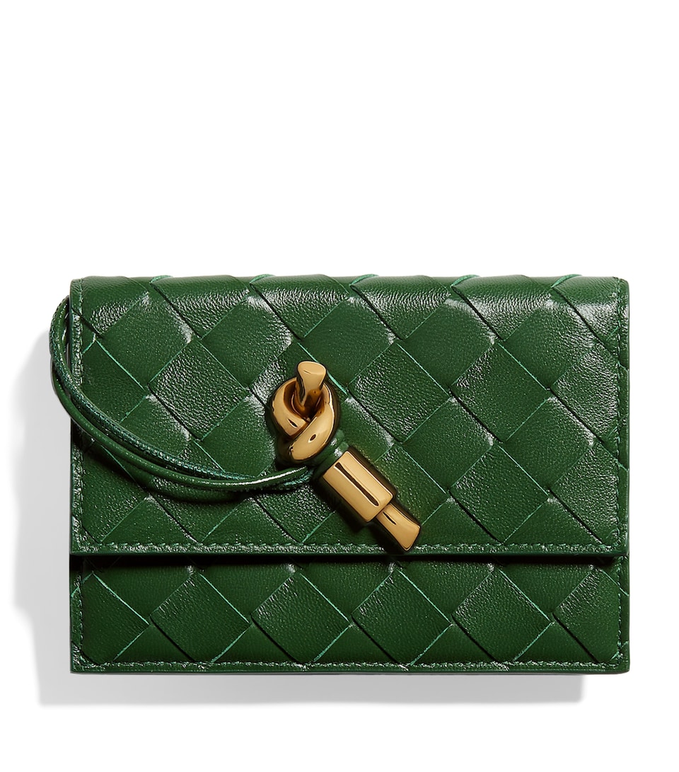 Bottega Veneta Nappa Leather Andiamo Zipped Card Holder