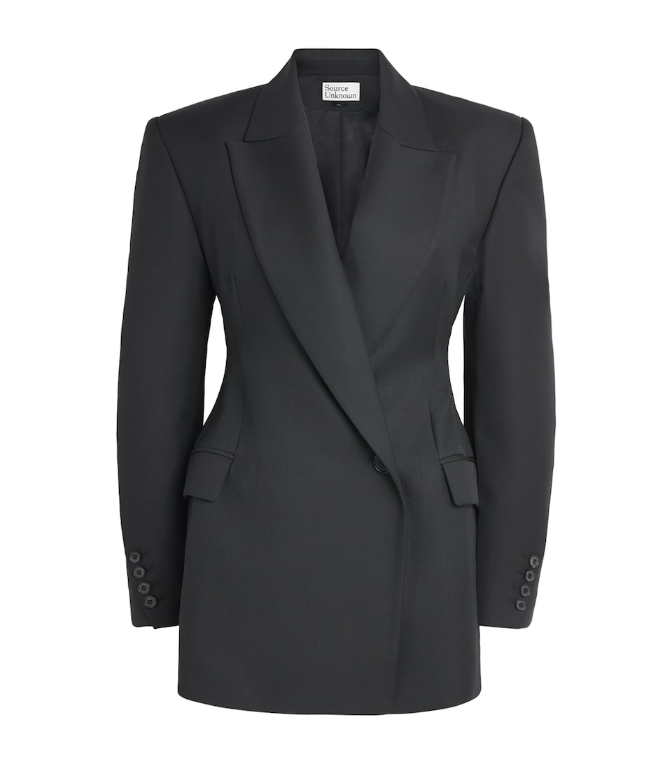 Source Unknown Womens Hourglass Martha Blazer Bk