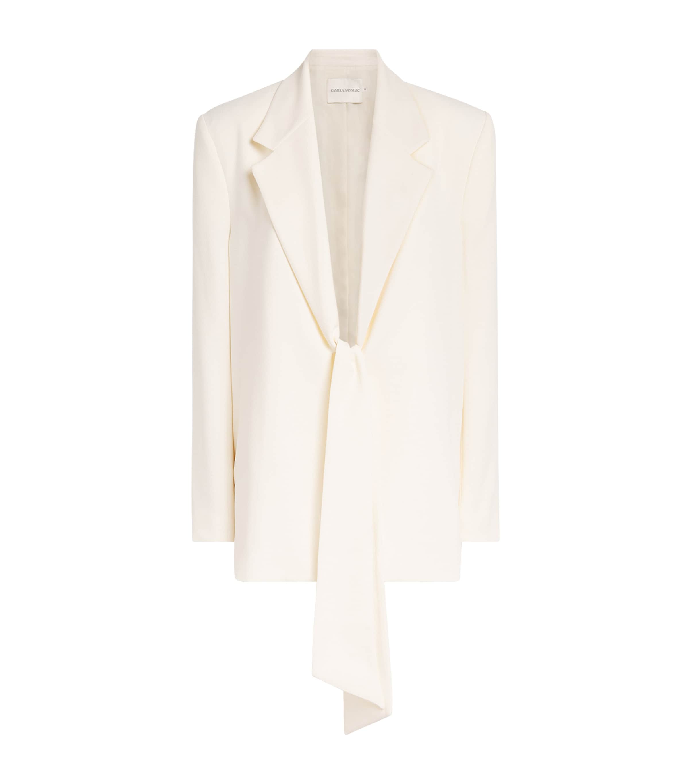 CAMILLA AND MARC Womens Draped Darien Blazer Mcrm Cream
