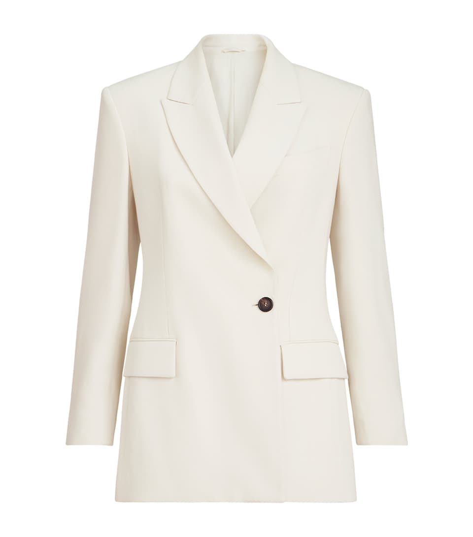 Brunello Cucinelli Womens Comfort Viscose Couture Twill Blazer