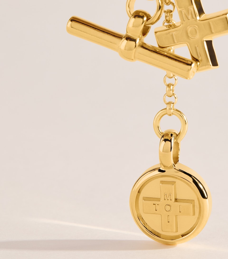 TILLY SVEAAS Gold-Plated Moi + Toi Cluster Necklace Gold