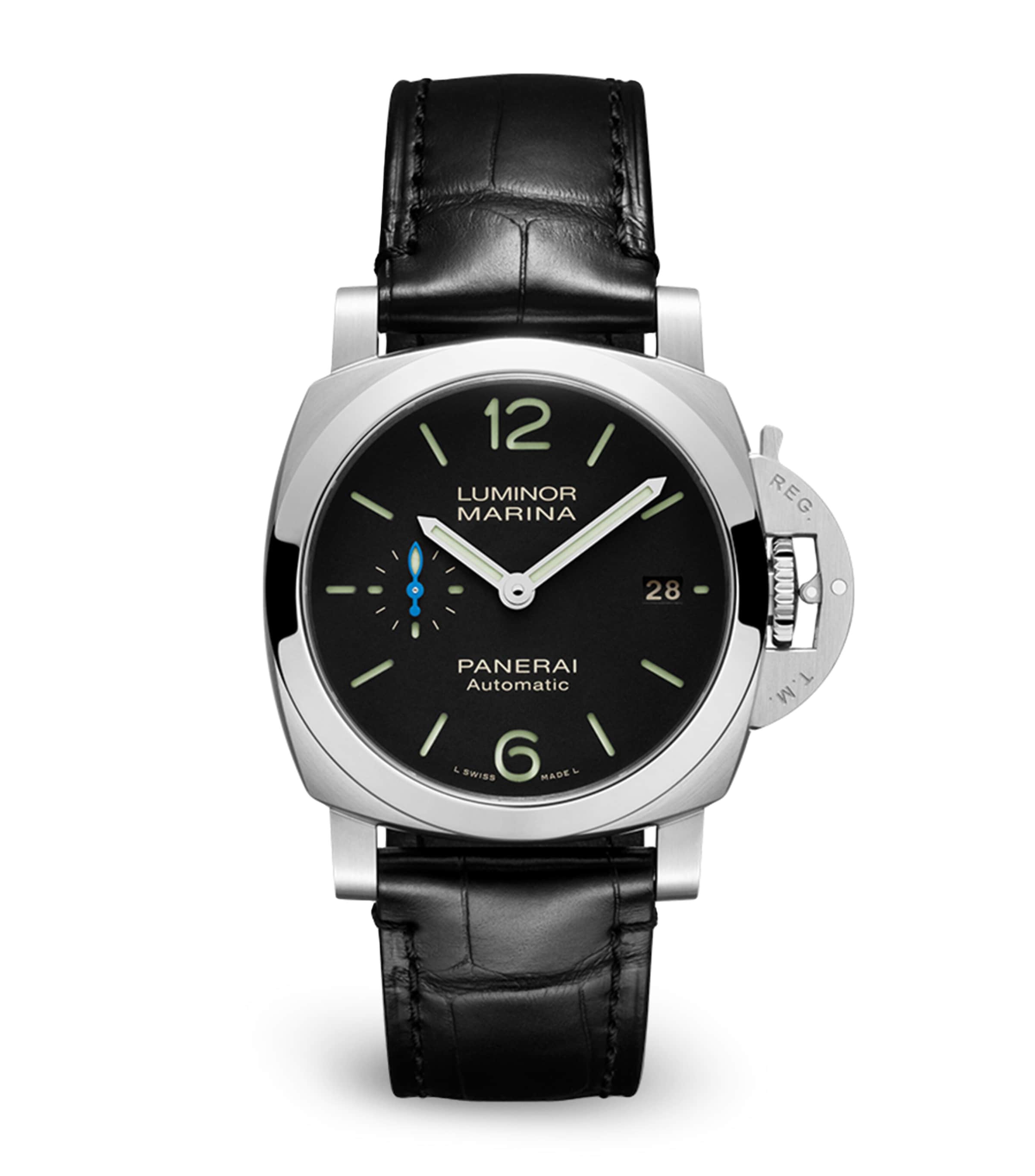 Panerai Stainless Steel Luminor Marina Watch 40mm Black