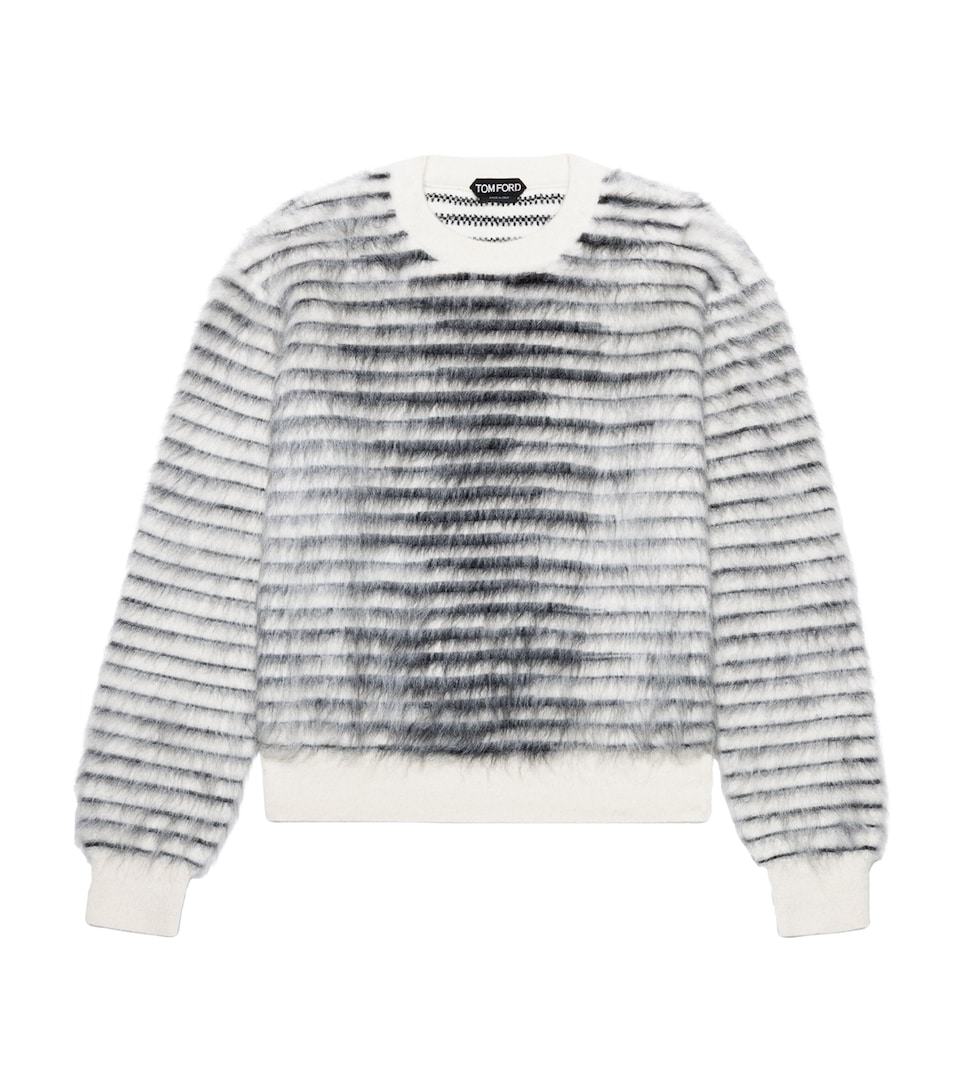 TOM FORD Mens Wool-Mohair-Silk Brushed Sweater Wna