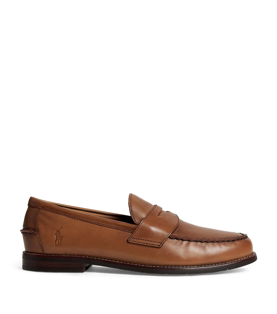 Polo Ralph Lauren Leather Penny Loafers Cla Tan