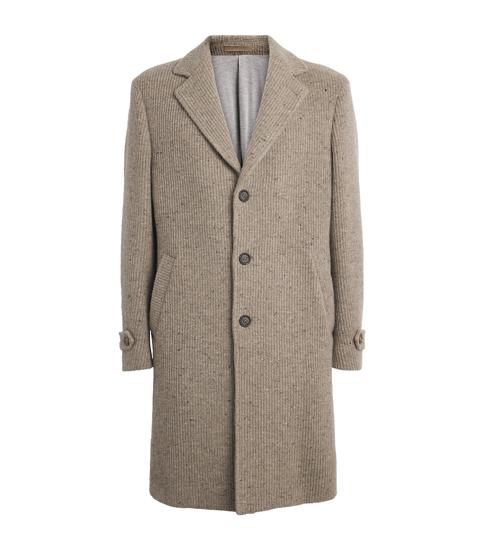 Wool-Blend Knitted Coat