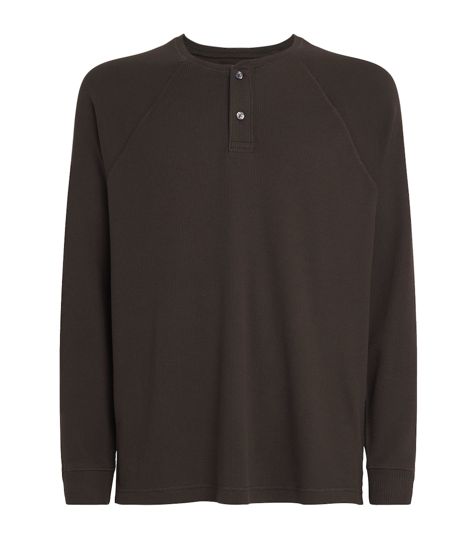 Long-Sleeved Henley Top