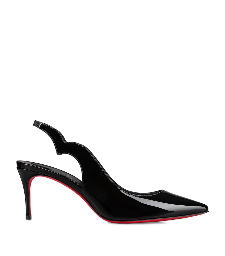 Hot Chick Patent Leather Slingback Pumps 70