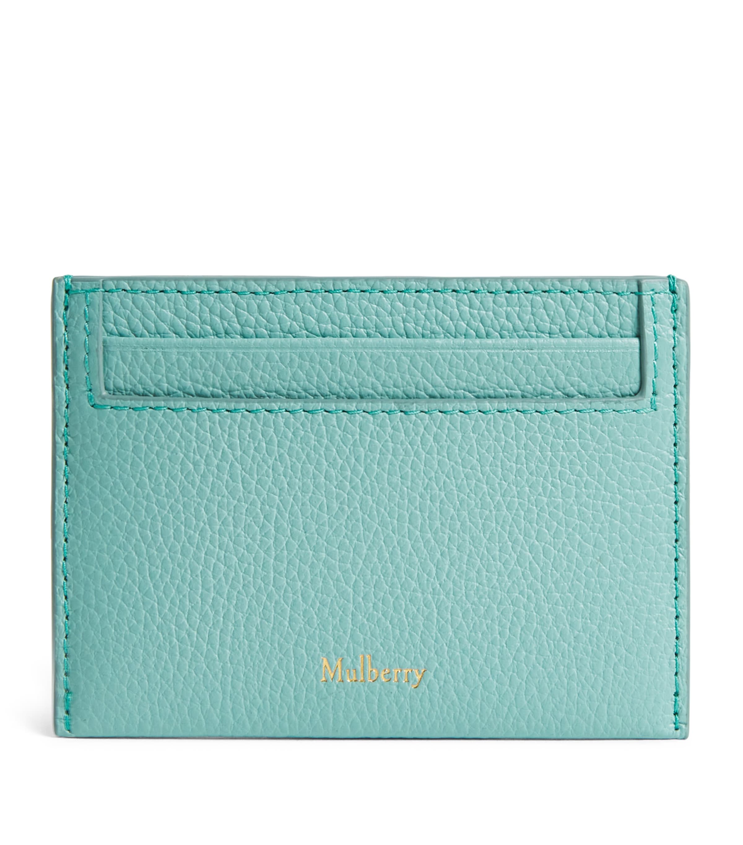 Mulberry Leather Continental Card Holder Marina Blue
