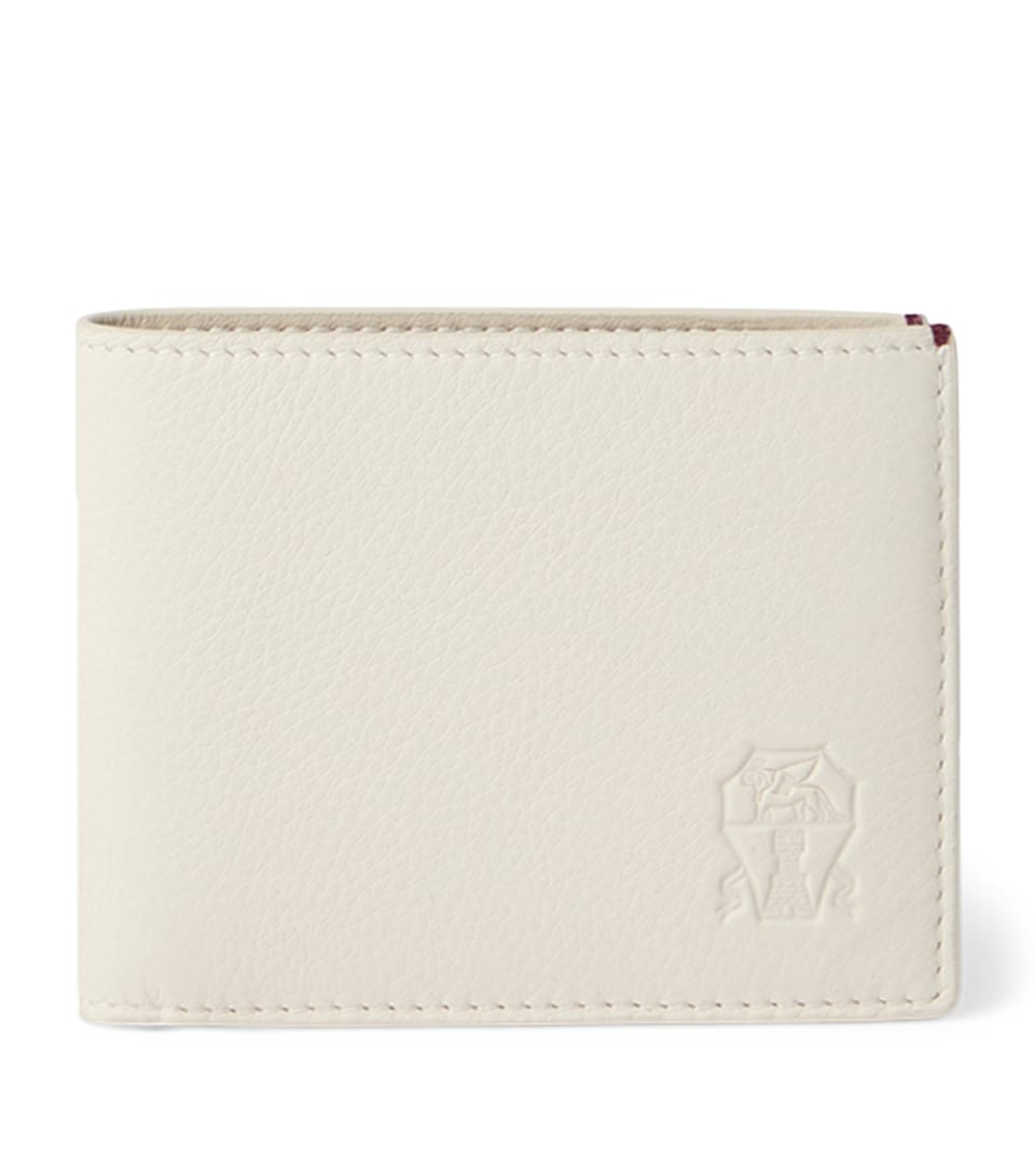 Grained Leather Bifold Wallet