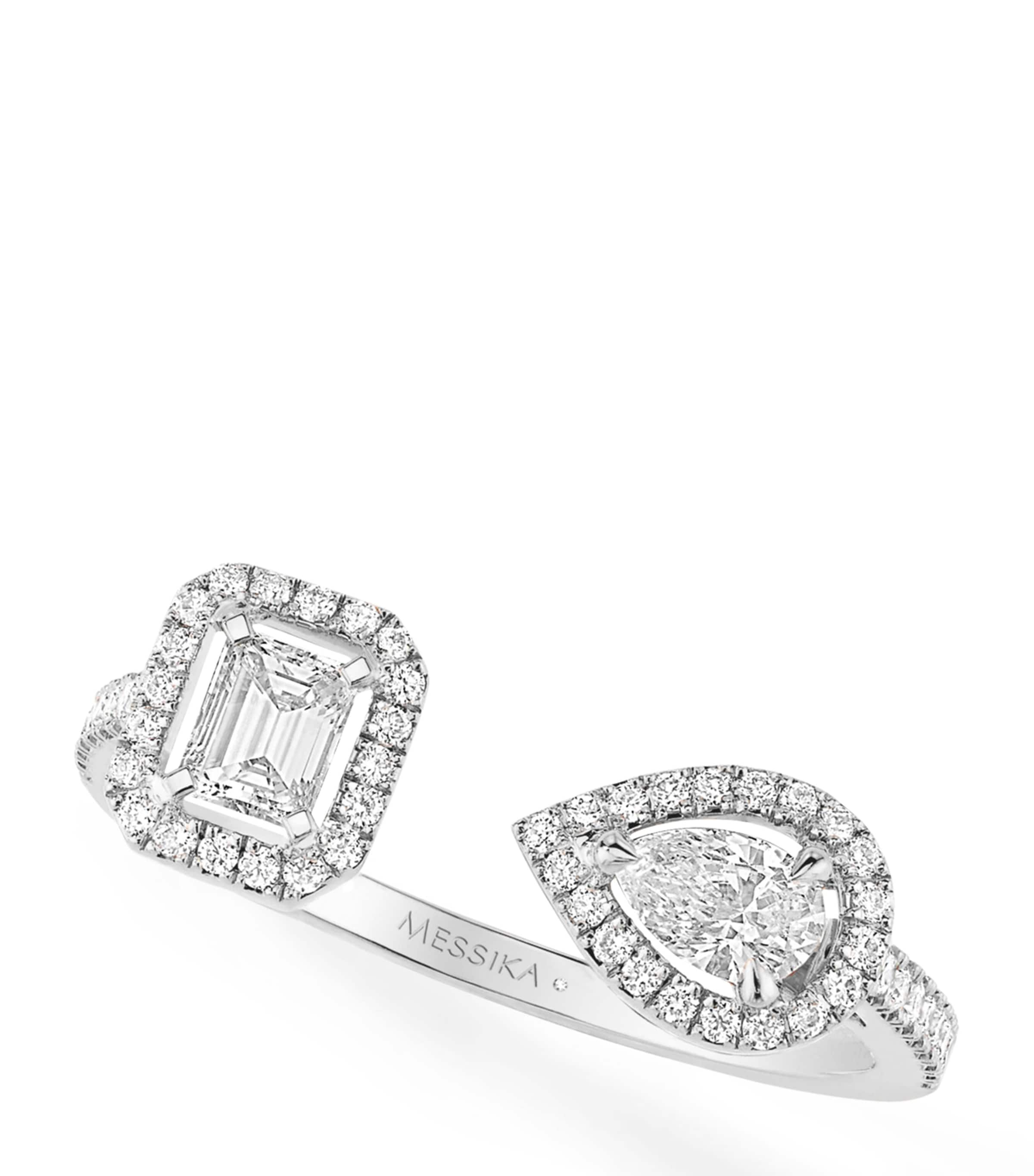 White Gold and Diamond My Twin Ring