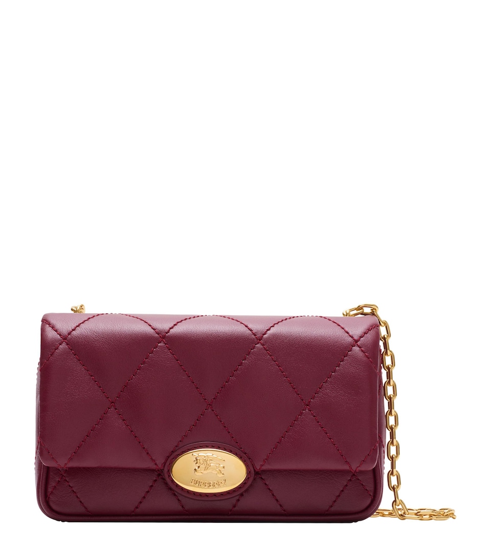 Leather Quilted Clutch Bag