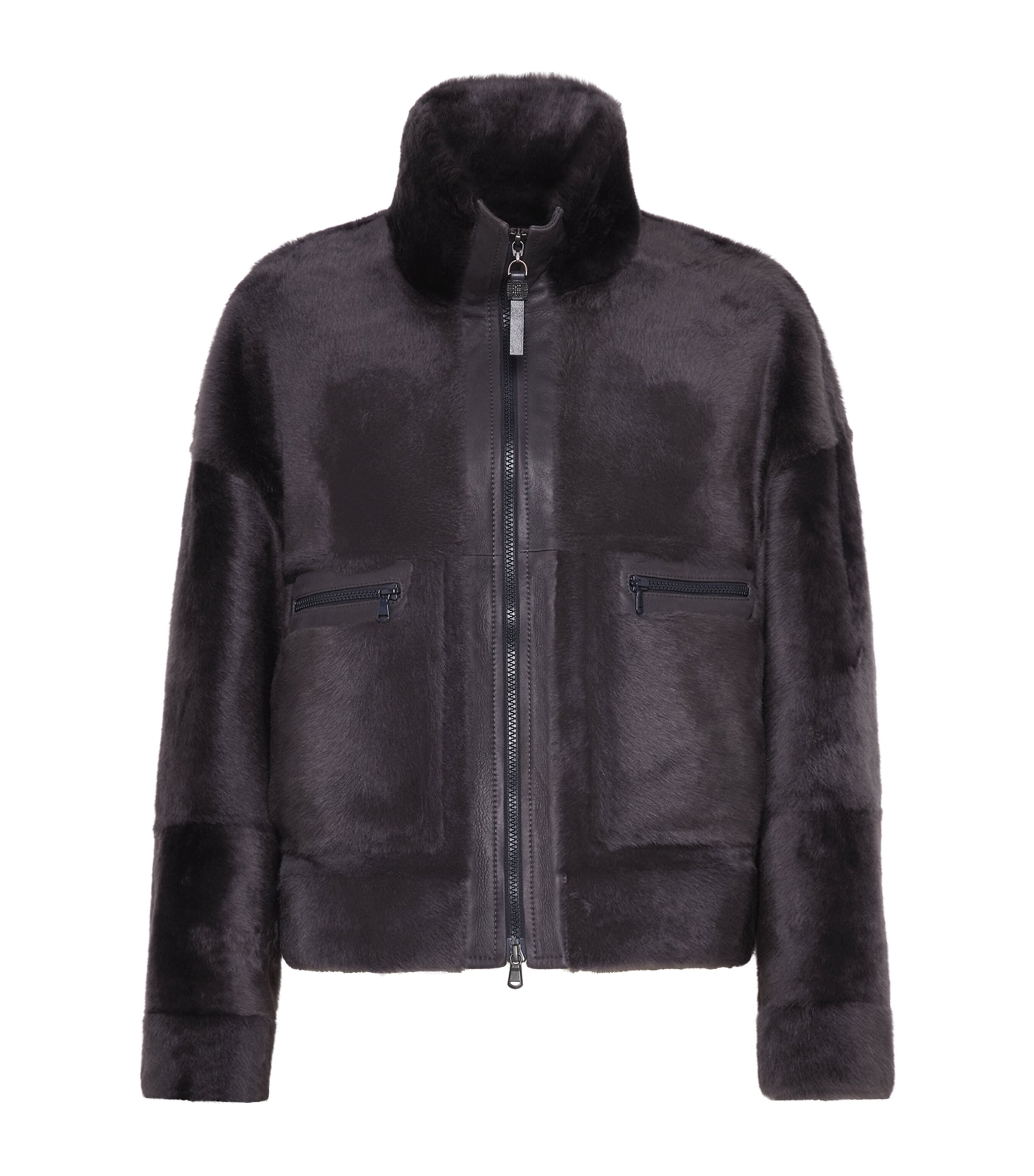 Shearling-Leather Jacket