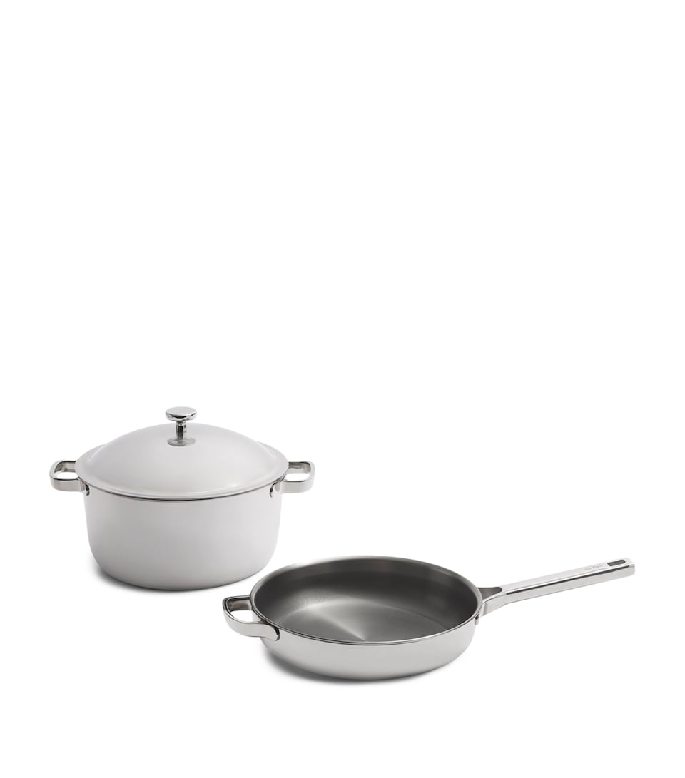 OUR PLACE Titanium Pro Mini Cookware Duo Chrome