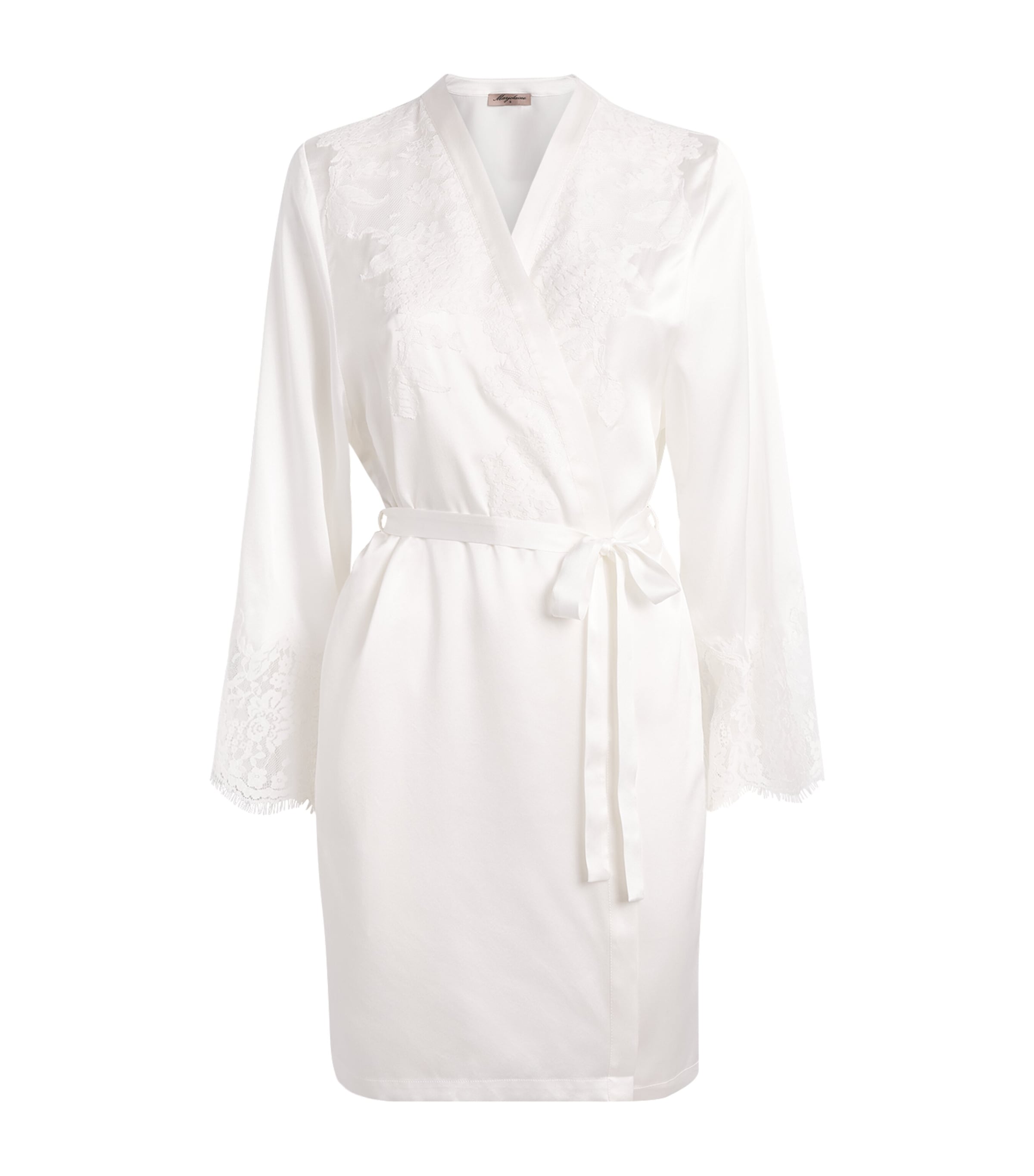 Marjolaine Womens Silk Tess Robe Naturel