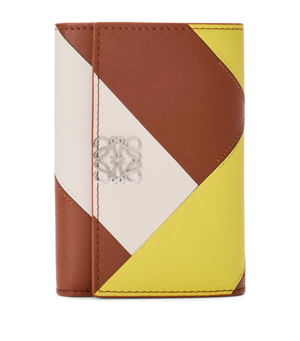 LOEWE Small Leather Anagram Wallet Multicolor Squirrel