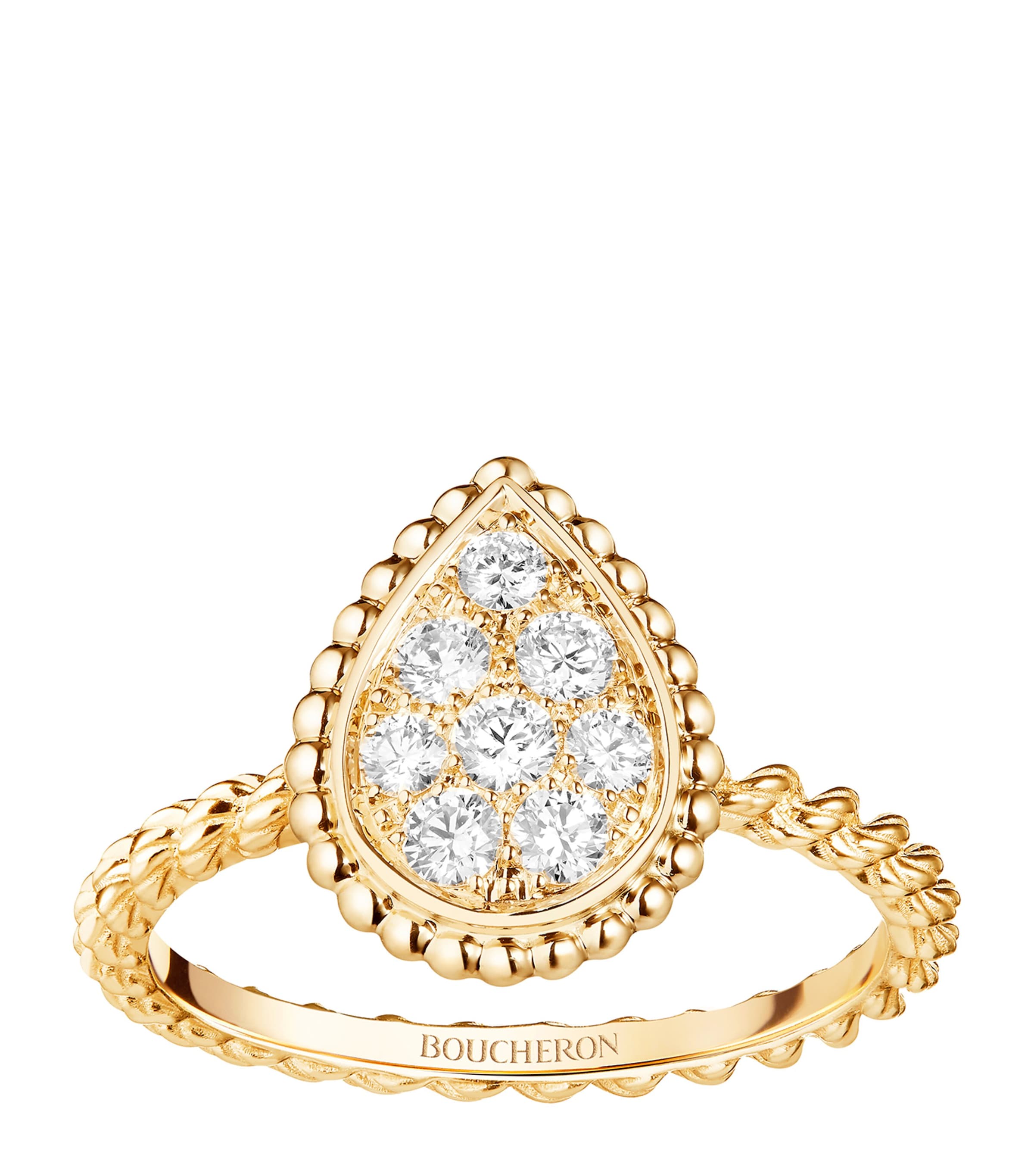 Small Yellow Gold Serpent Bohème Motif Ring