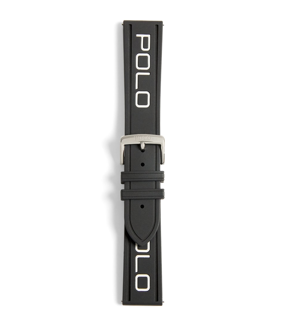 Polo Ralph Lauren Logo Watch Strap Blk/wht