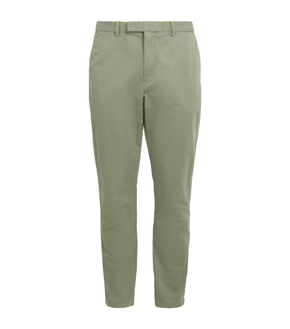 Polo Ralph Lauren Mens Stretch-Cotton Jarrett Slim Chinos Sage Green